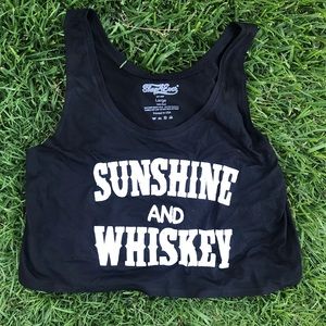 Black crop top